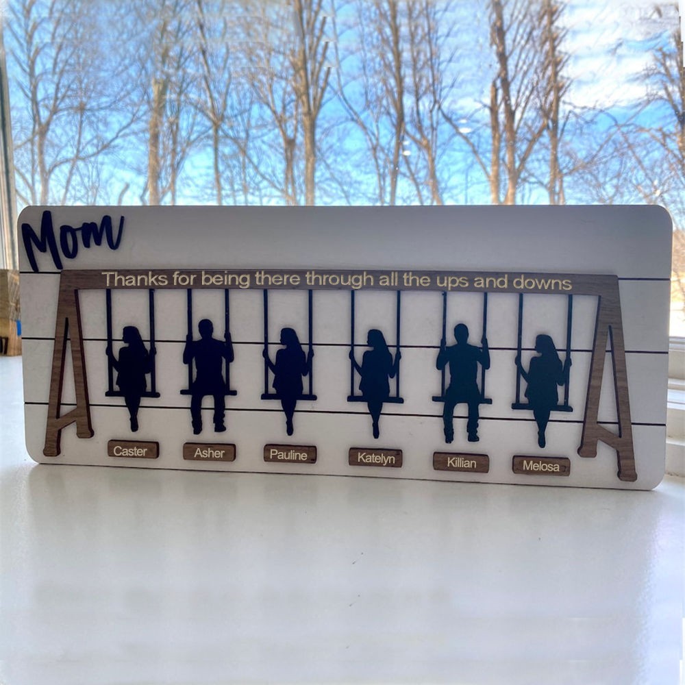 Personalised Swing Set Sign For Mother’s Day Gift