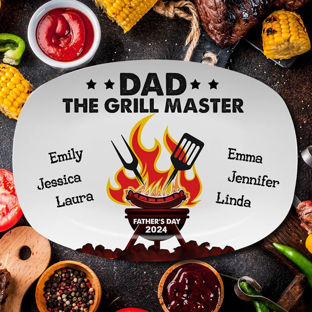 Personalised Daddy's Grilling Plate Father's Day Gift