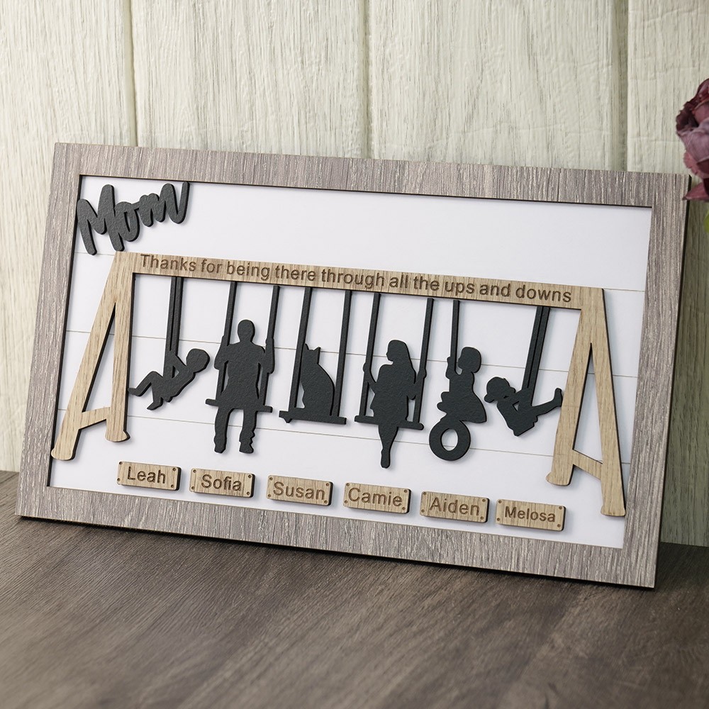 Personalised Swing Set Sign For Mother’s Day Gift