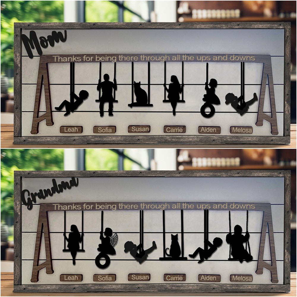 Personalised Swing Set Sign For Mother’s Day Gift