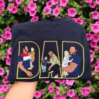 Personalized Dad Photo Embroidered Sweatshirt Hoodie Father's Day Gift Ideas