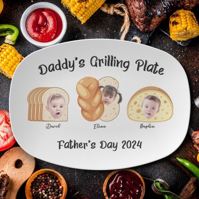 Personalised Daddy's Grilling Plate Father's Day Gift