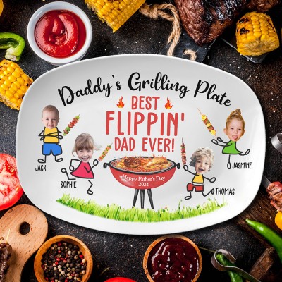 Personalised Daddy's Grilling Plate Father's Day Gift