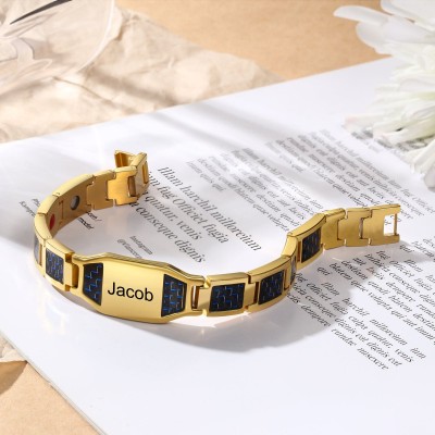 Personalized Men Bracelet Custom Name Bracelet for Him
