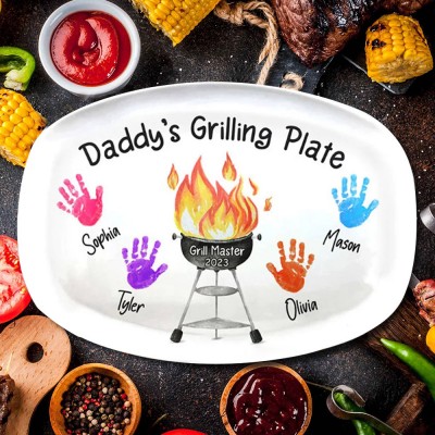 Personalised Daddy's Grilling Plate Father's Day Gift
