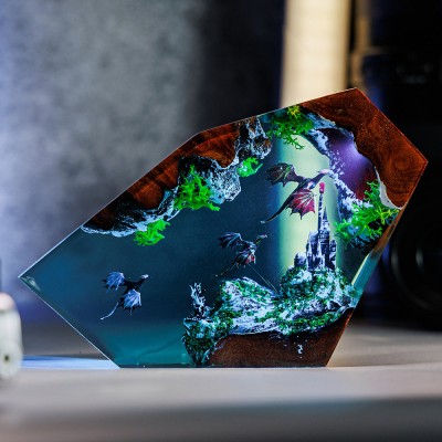 Flying Dragon Resin Night Light Christmas Gift