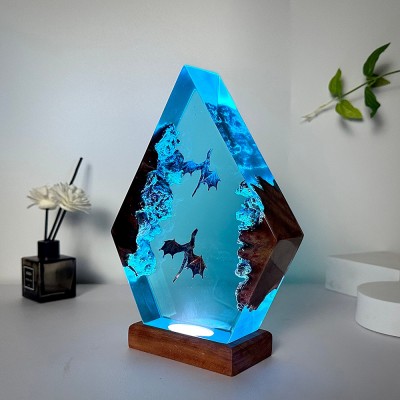 Flying Dragon Resin Night Light Christmas Gift