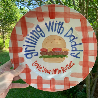 Personalised Daddy's Grilling Plate Father's Day Gift
