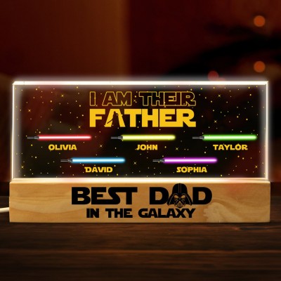 I Am Their Father-Personalised Lightsaber Night Light for Dad