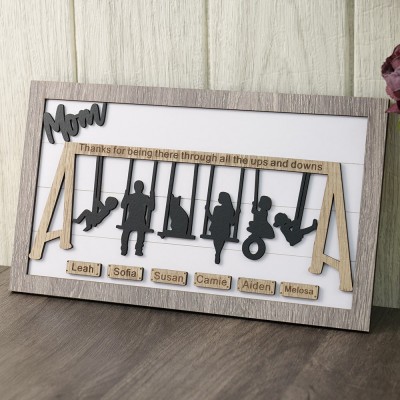 Personalised Swing Set Sign For Mother’s Day Gift