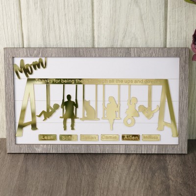 Personalised Swing Set Sign For Mother’s Day Gift